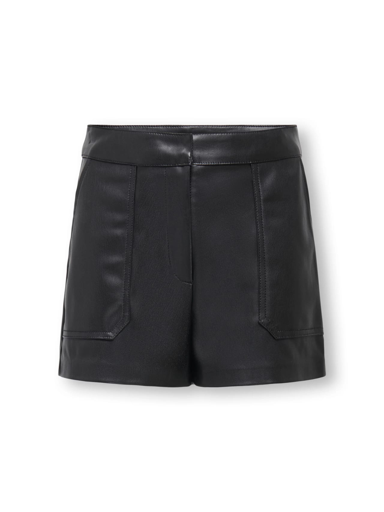 Kids Only Kogtricia Faux Leather Shorts Otw