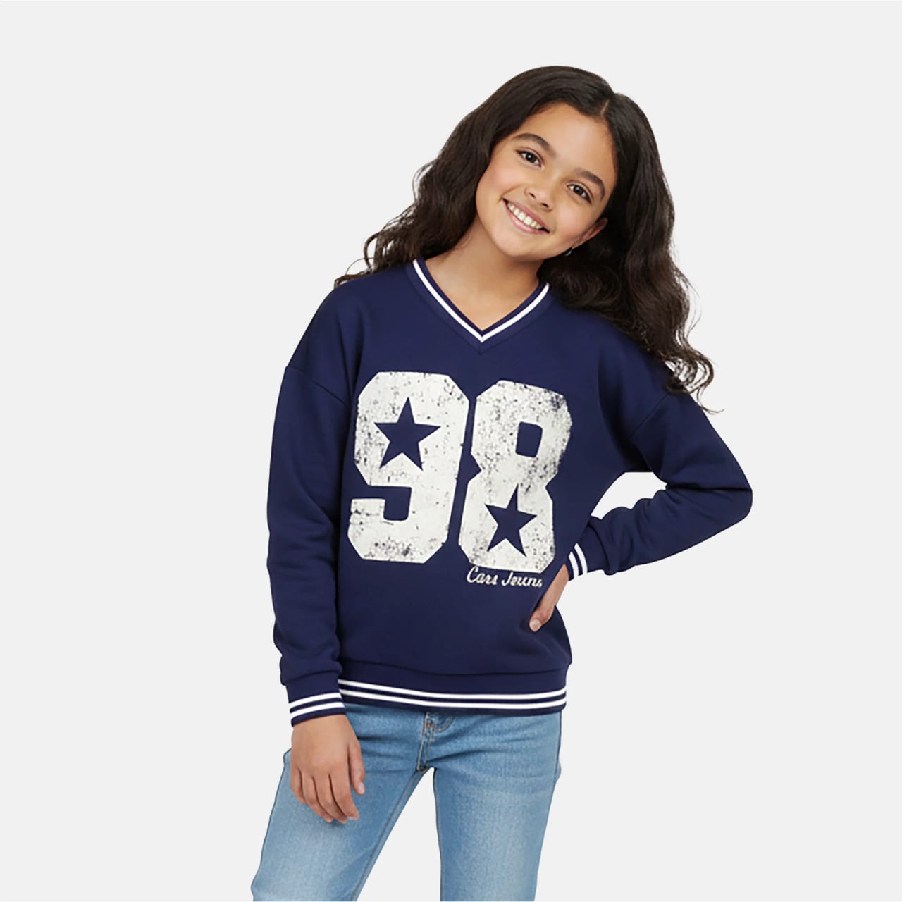 Cars Naida V-neck Sw Navy - foto 3