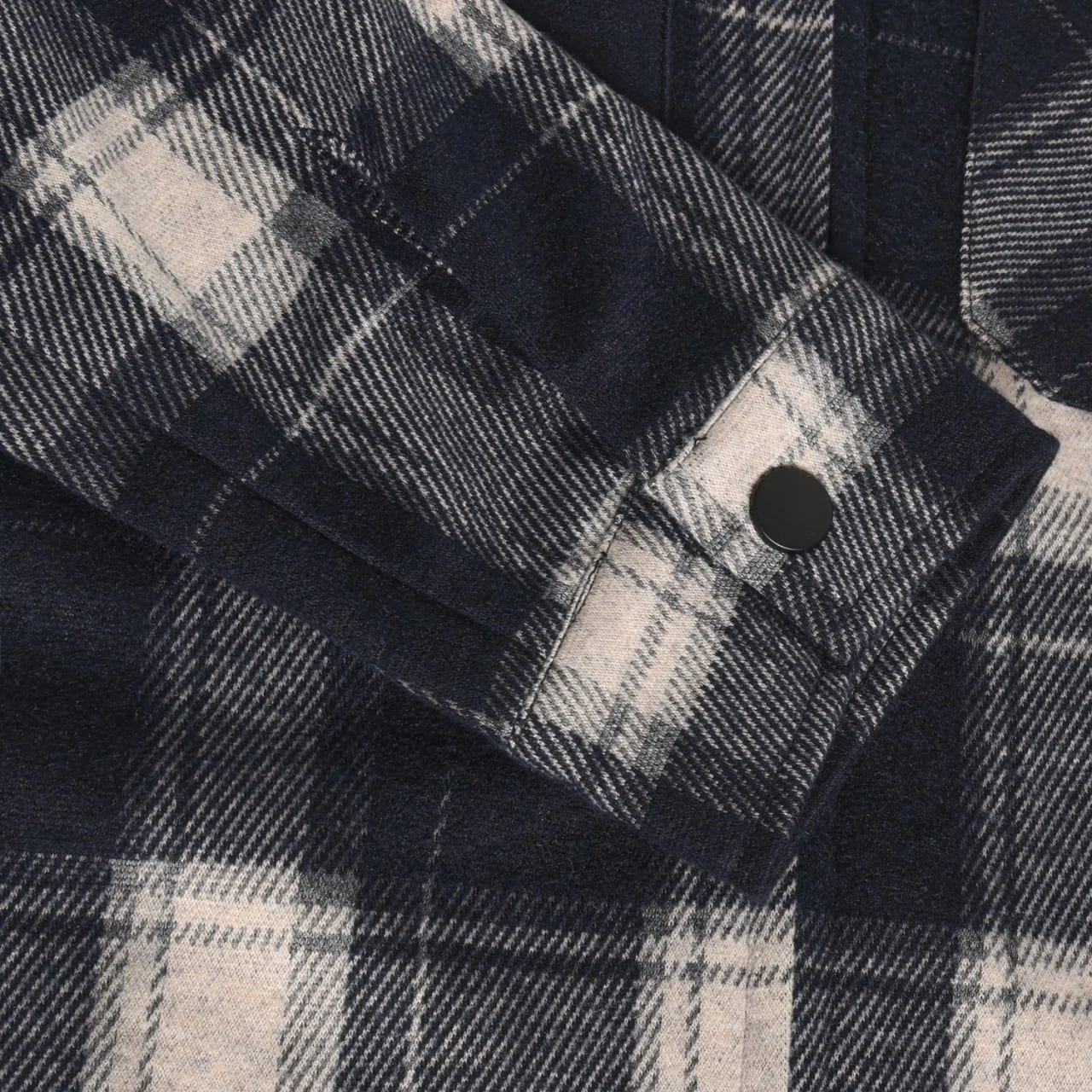 Indian Blue Shirt Jacket Zip Check - foto 3