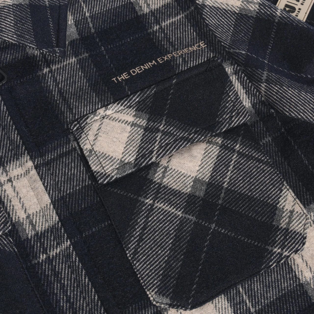 Indian Blue Shirt Jacket Zip Check - foto 4