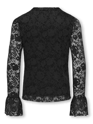 Kids Only Kogtoos L/S LACE TOP JRS Black