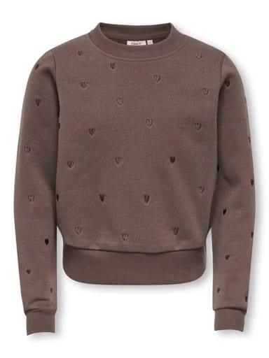 Kids Only Kogtika L/S O-NECK EMB HEART SWT Bracken