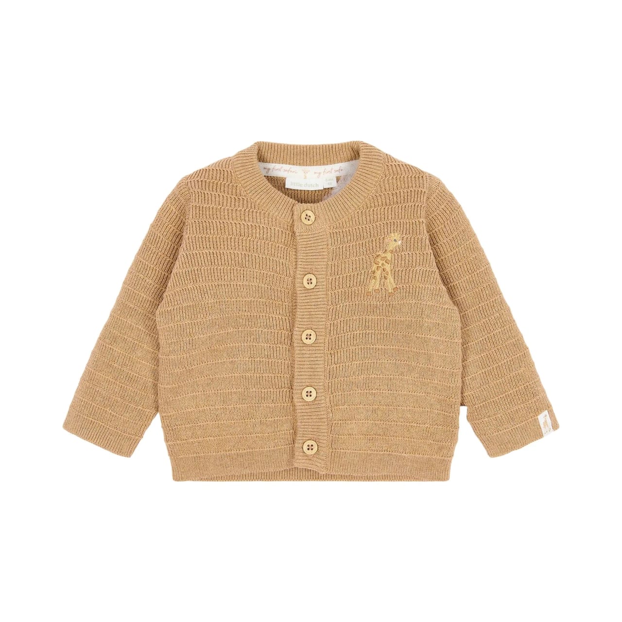 Little Dutch Vest Gebreid Vestje Overslag Soft Tan