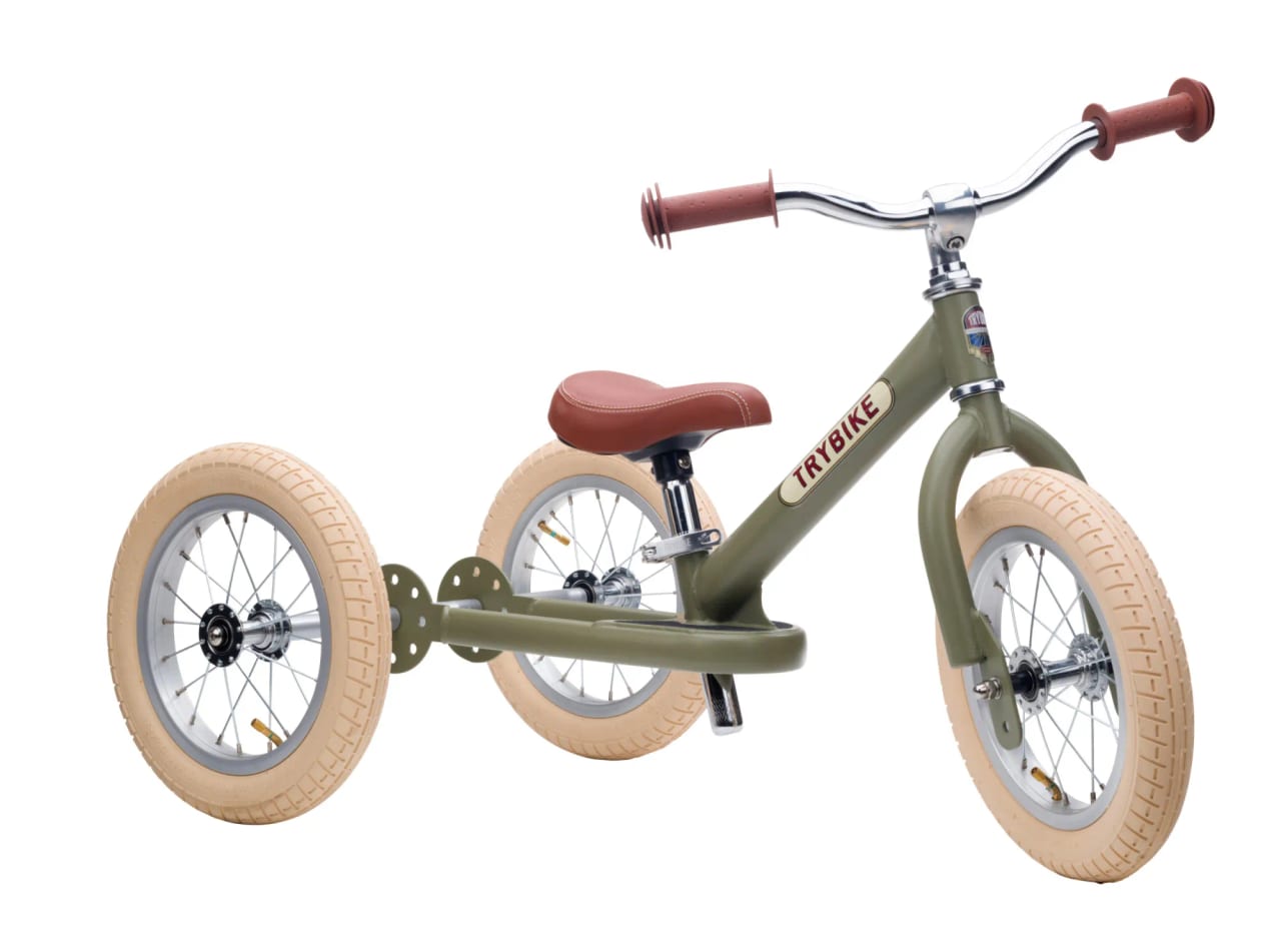 Trybike Steel Vintage Green Matt Loopfiets - foto 3