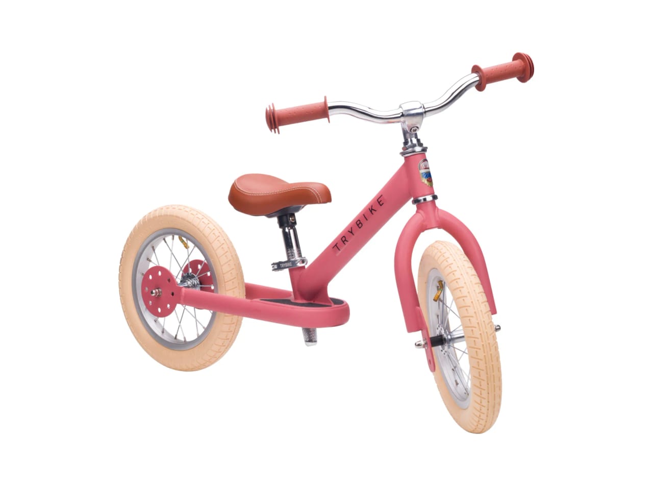 Trybike Steel Vintage Matt Pink Loopfiets - foto 3