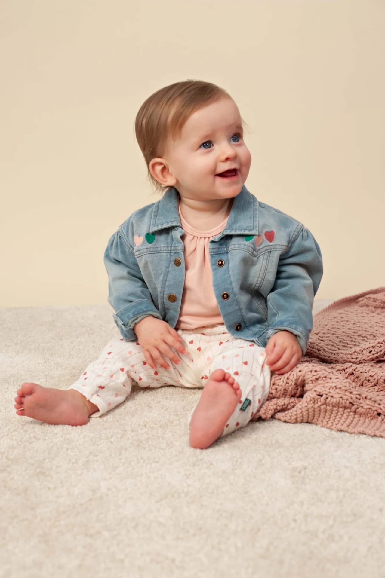 Bess Jacket Jog Denim Hearts