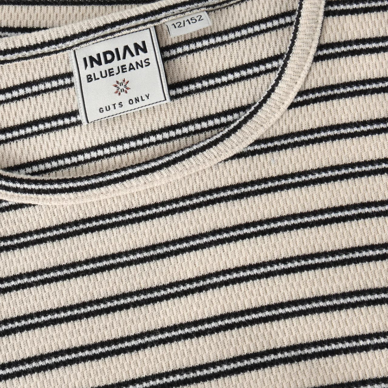 Indian Blue Cropped Top Stripe