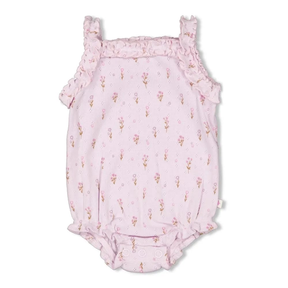 Feetje Romper Pointelle Rib Aop - Flower Ranch