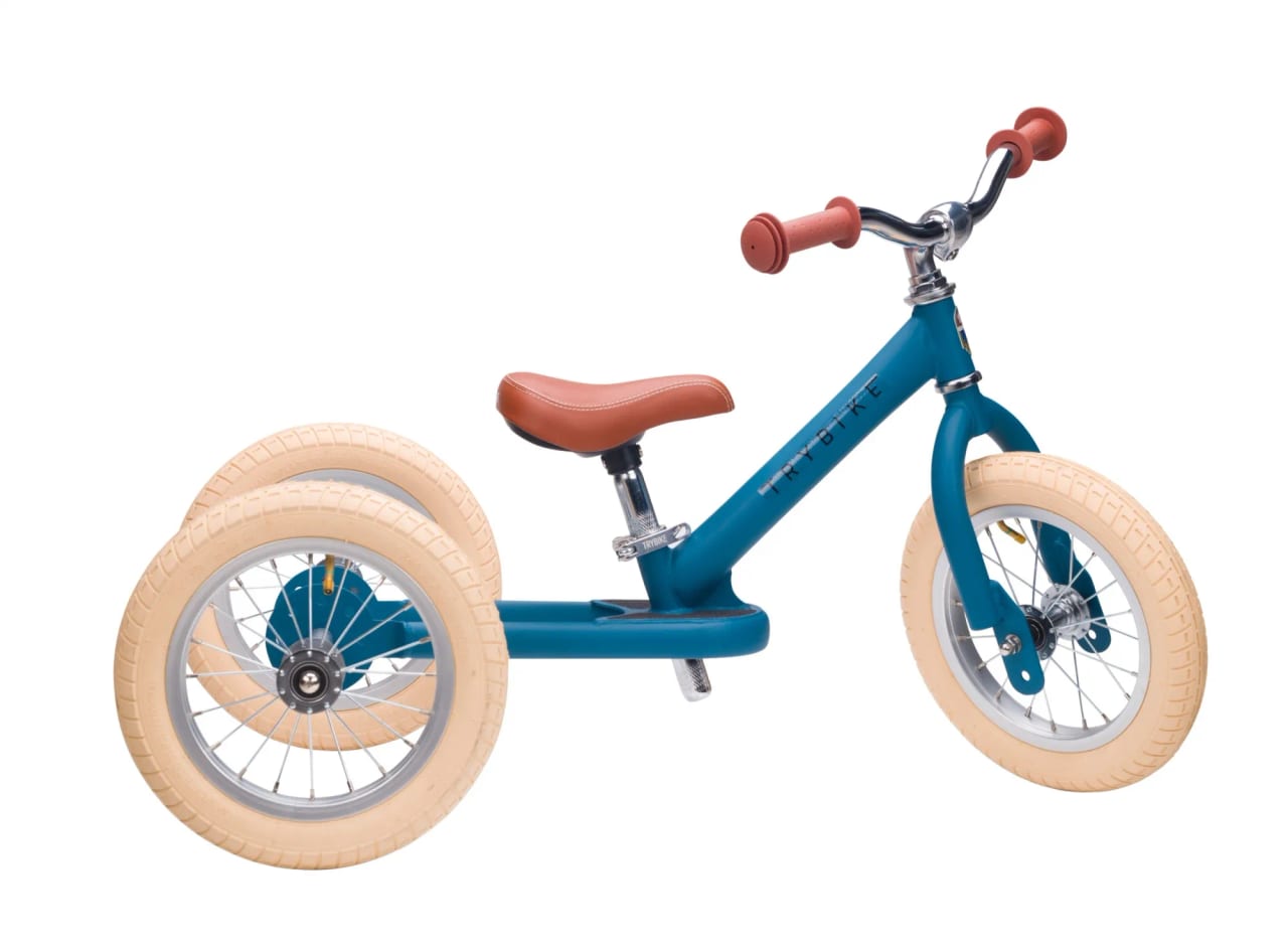 Trybike Steel Vintage Matt Blue Loopfiets - foto 3