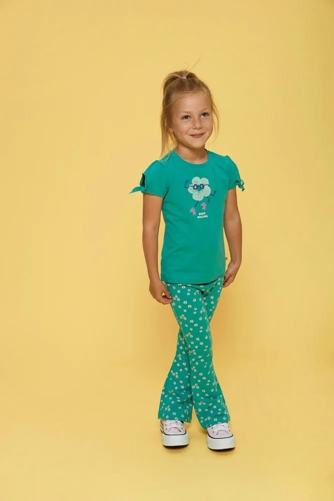 Jubel Flared Broek Aop - Rolling Into Spring