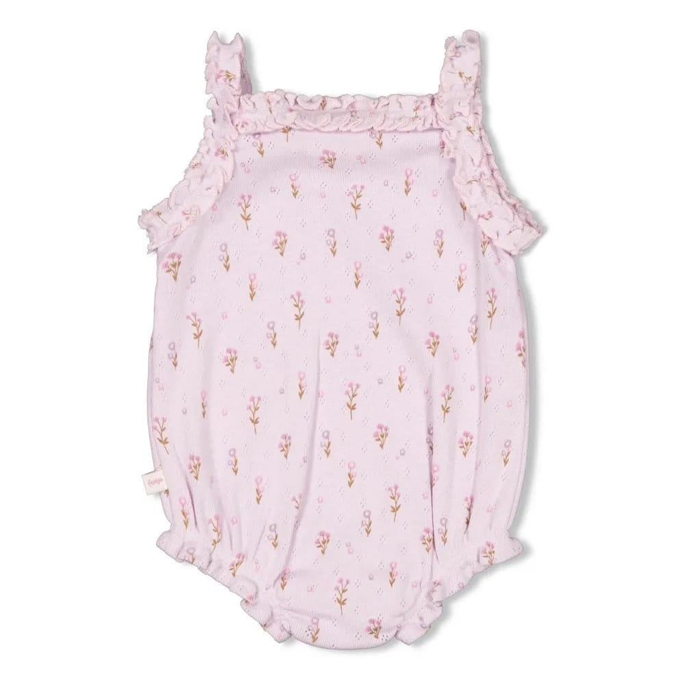 Feetje Romper Pointelle Rib Aop - Flower Ranch
