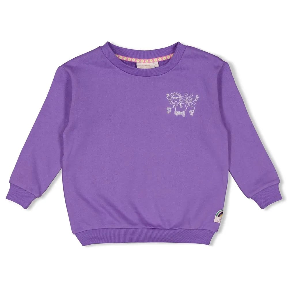 Jubel Sweater Met Backprint - Rolling Into Spring