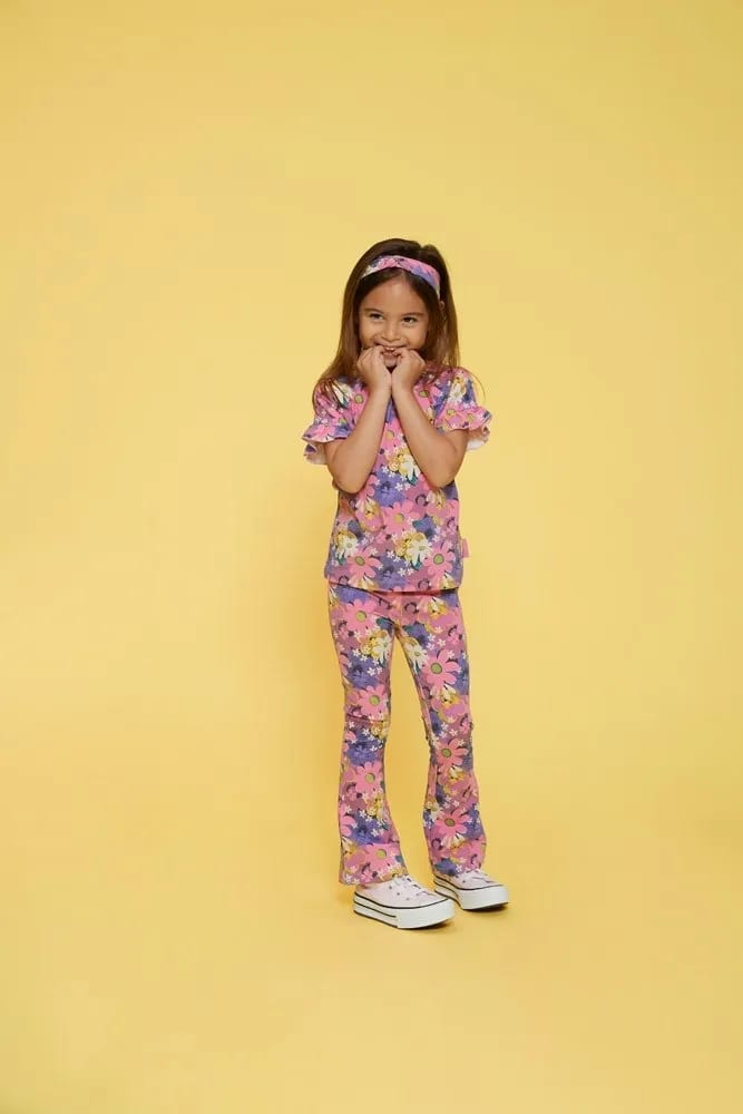 Jubel Flared Broek Aop - Rolling Into Spring