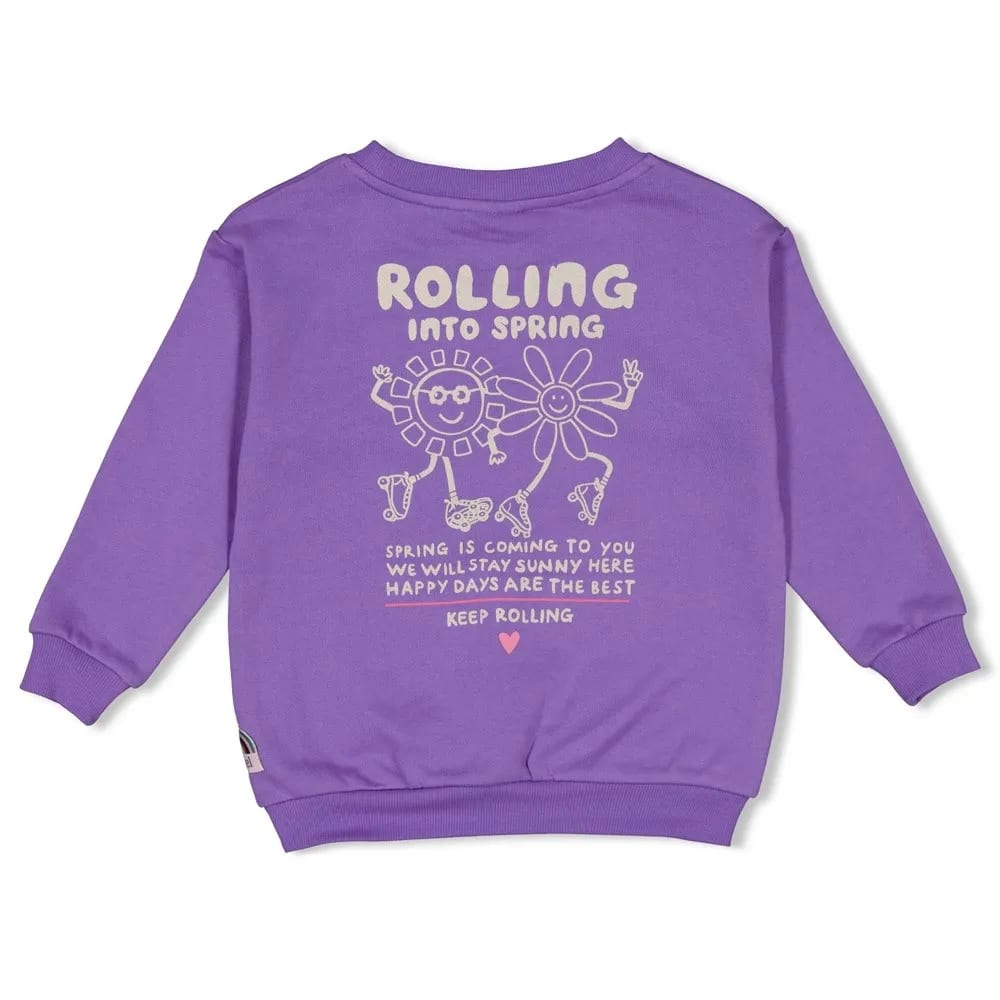 Jubel Sweater Met Backprint - Rolling Into Spring