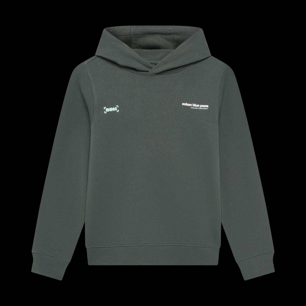 Indian Blue Hoodie Indian Brushed