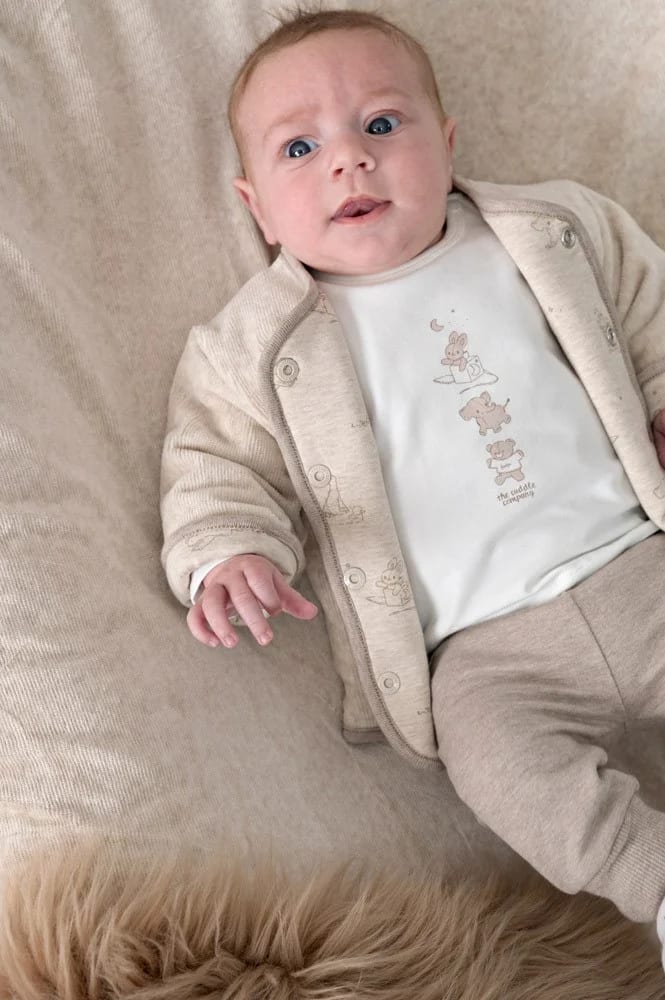 Feetje Omkeerbaar Jasje Velours Rib - The Cuddle Company