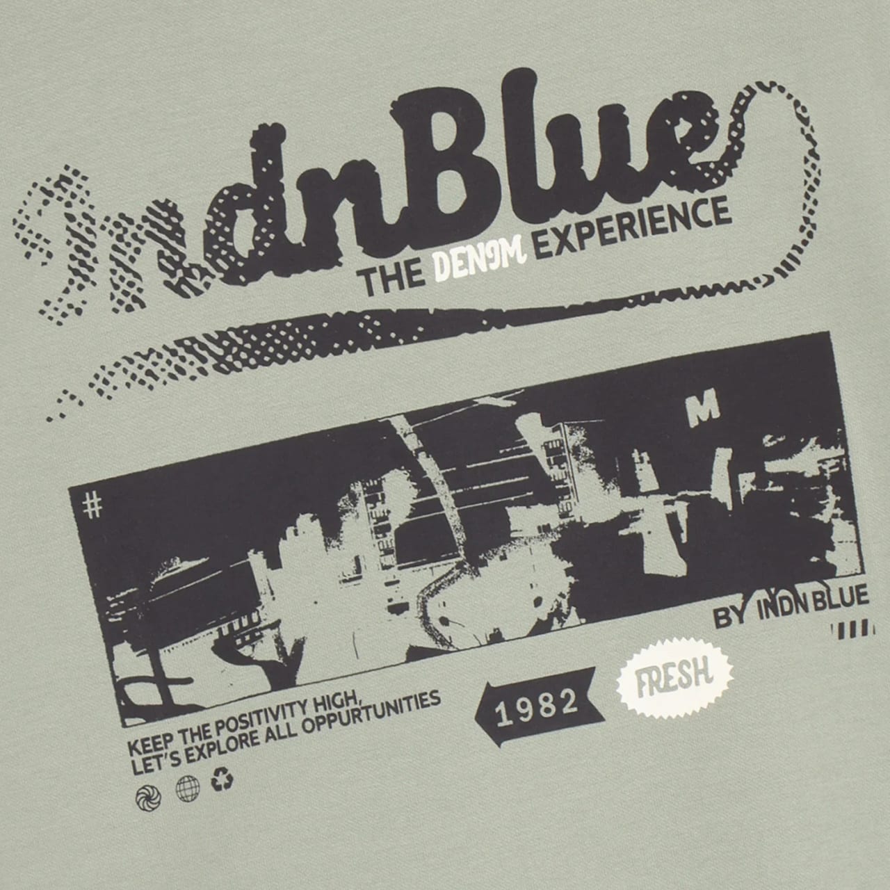 Indian Blue T-Shirt Ls Aw Sleeve