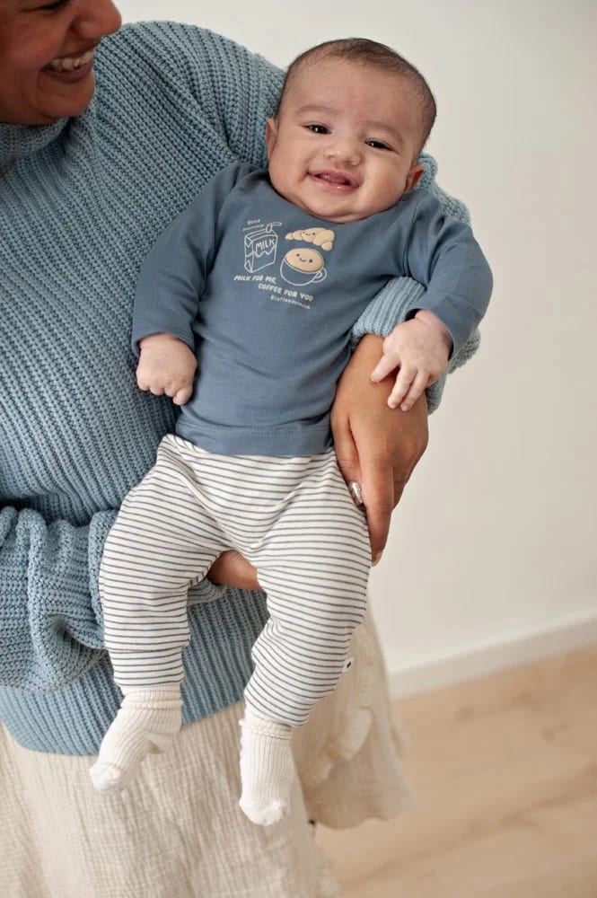 Feetje Broek Rib Met Streep - Breakfast Buddy