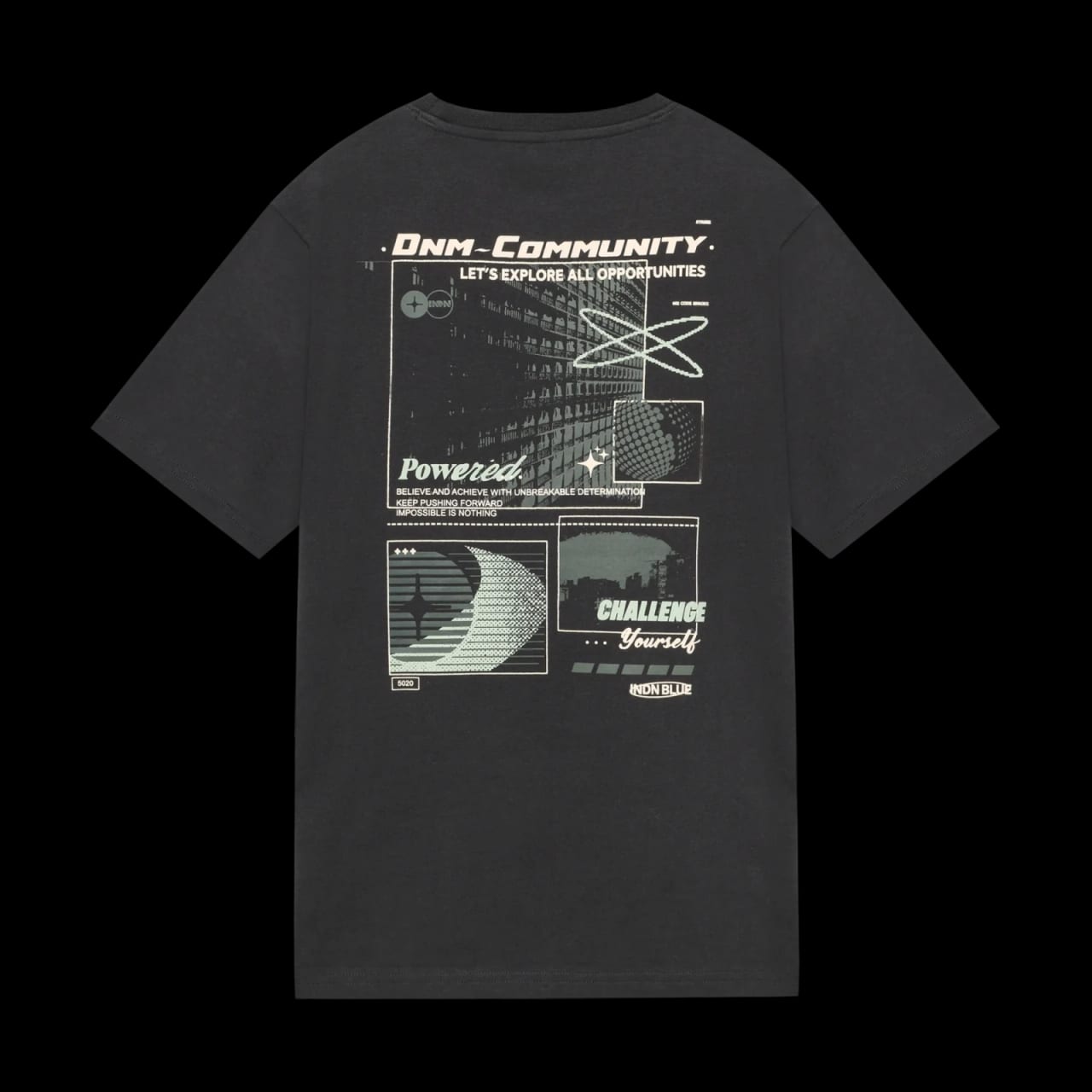 Indian Blue Loose Fit T-Shirt Indian Blue