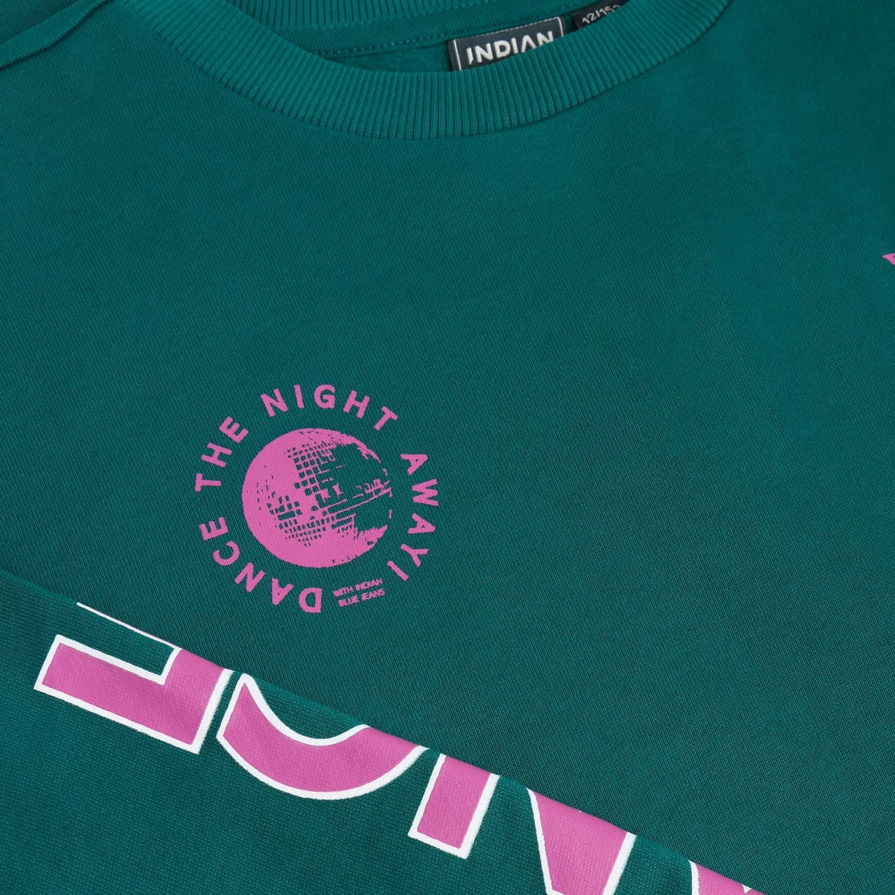 Indian Blue Longsleeve Relaxed Fit Print