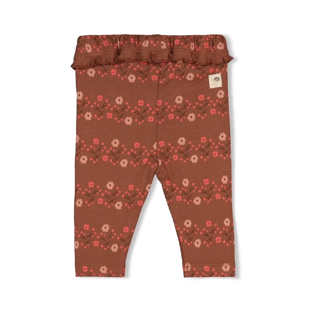 Feetje Legging Rib Aop - Forest Garden