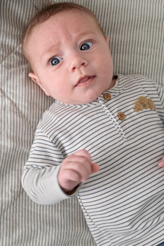Feetje Longsleeve Rib Met Streep - Breakfast Buddy