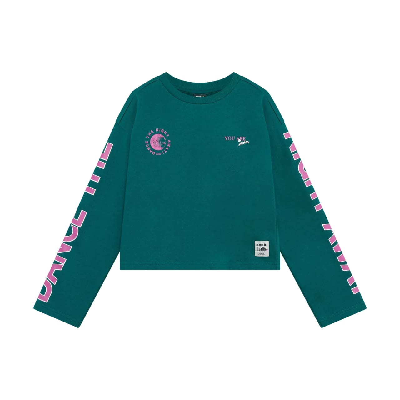 Indian Blue Longsleeve Relaxed Fit Print