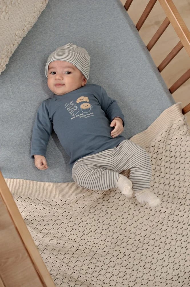 Feetje Broek Rib Met Streep - Breakfast Buddy