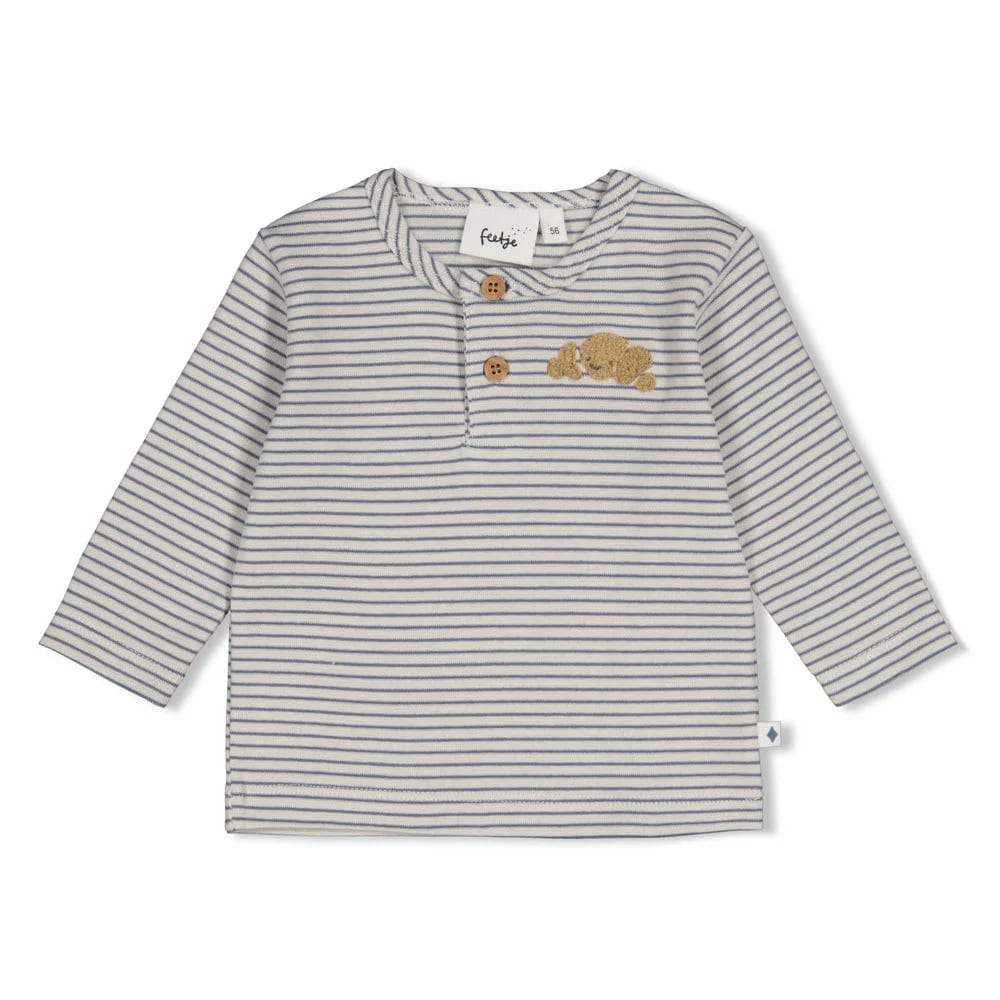 Feetje Longsleeve Rib Met Streep - Breakfast Buddy