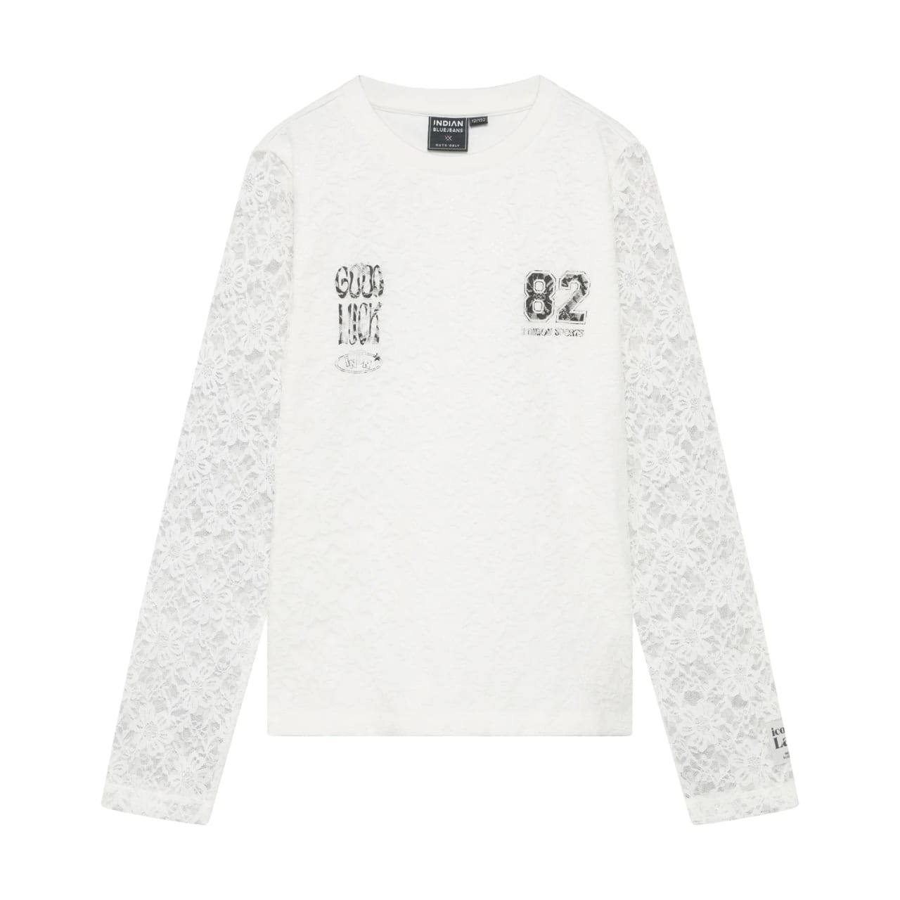 Indian Blue Longsleeve Lace