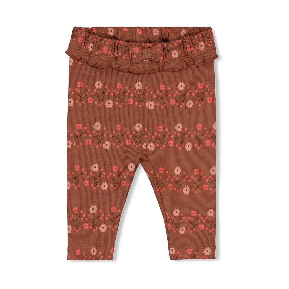 Feetje Legging Rib Aop - Forest Garden
