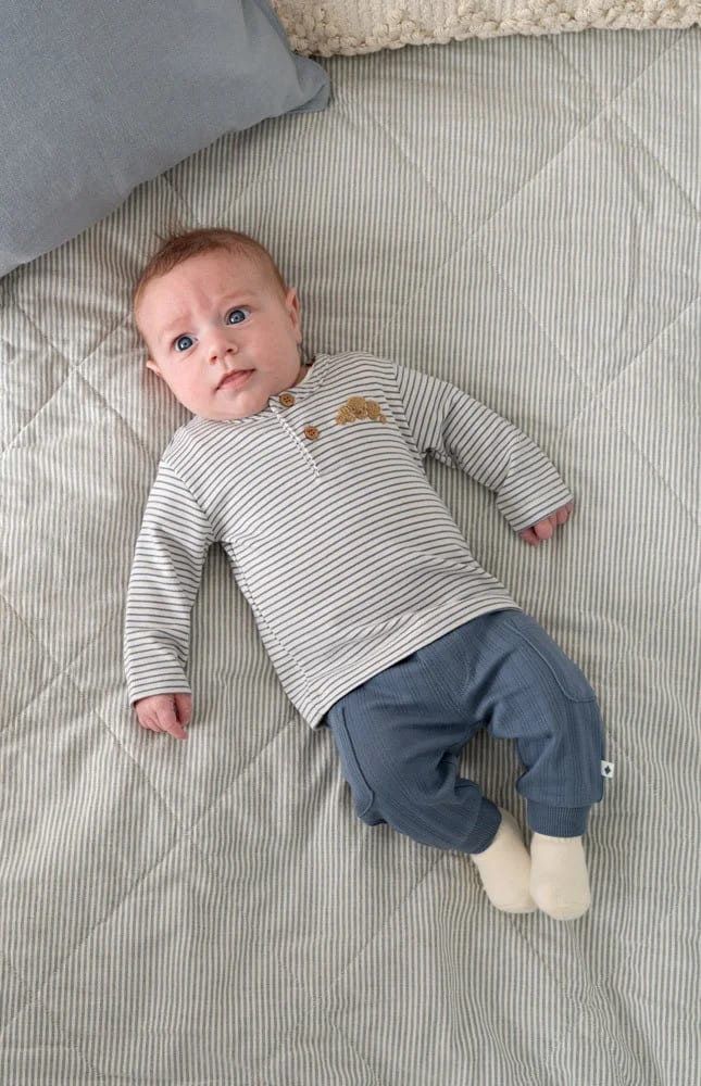 Feetje Longsleeve Rib Met Streep - Breakfast Buddy