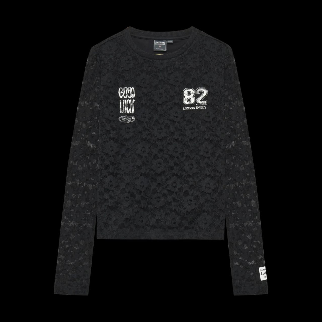 Indian Blue Longsleeve Lace