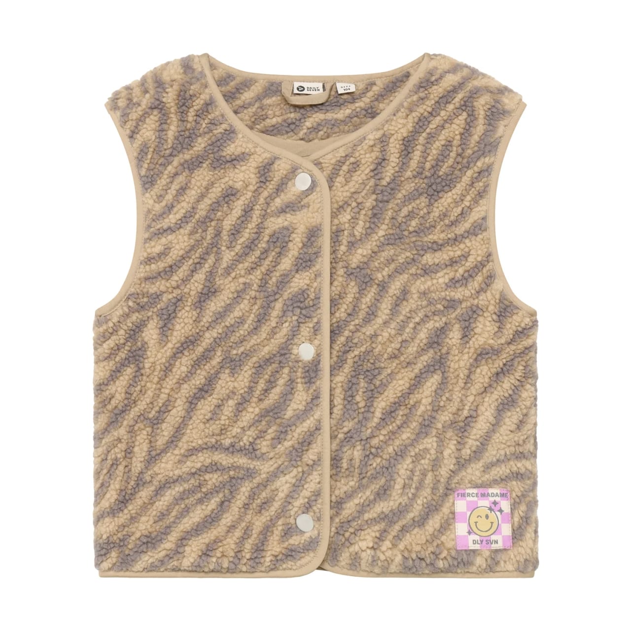 Daily7 Teddy Gilet Animal
