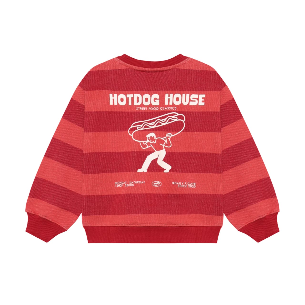 Daily7 Oversized Sweater Big Stripe