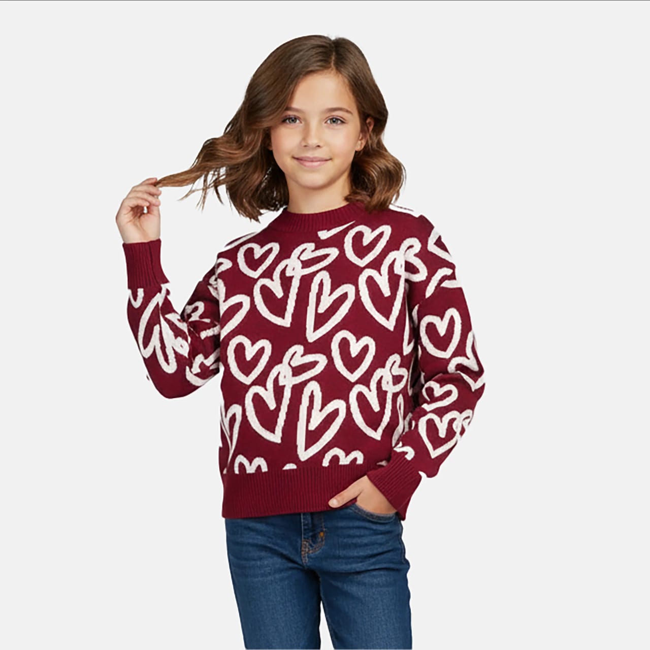 Cars Lieta Sw Knit Burgundy - foto 4