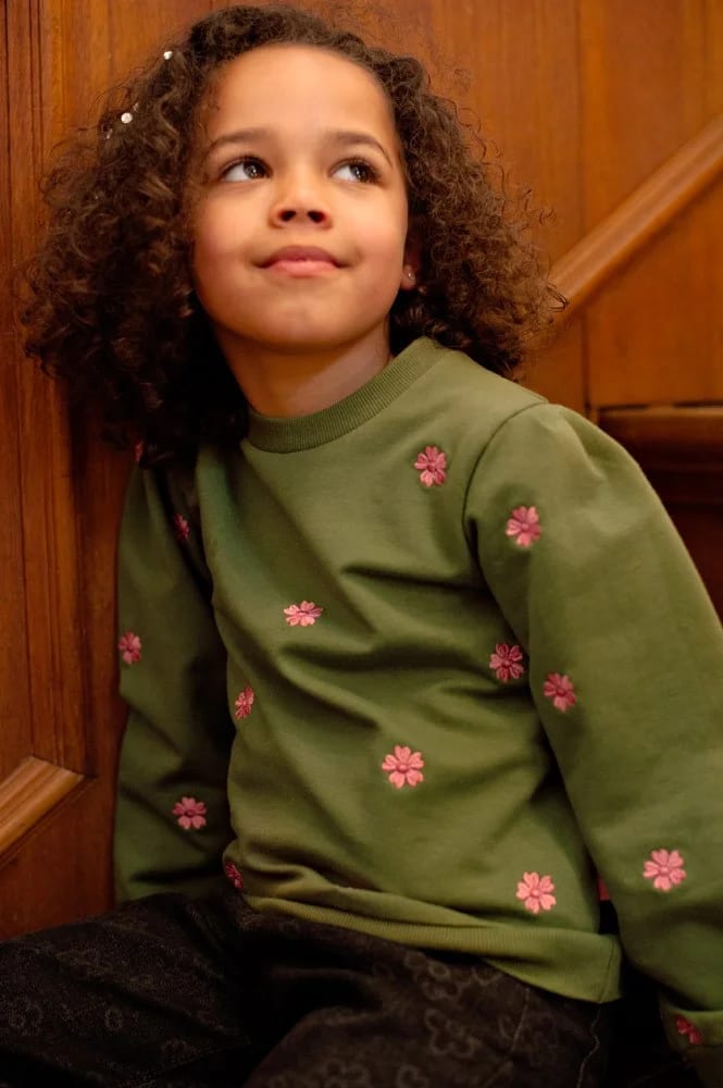 Jubel Sweater Met Borduursels - Moon Flowers - foto 3