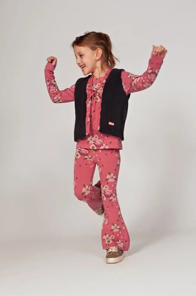 Jubel Flared Broek Aop - Moon Flowers - foto 4