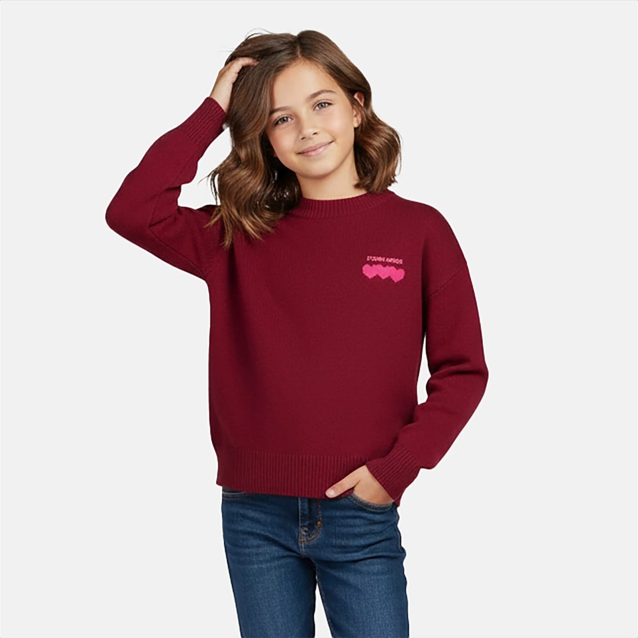 Cars Nyca Sw Knit Burgundy - foto 4