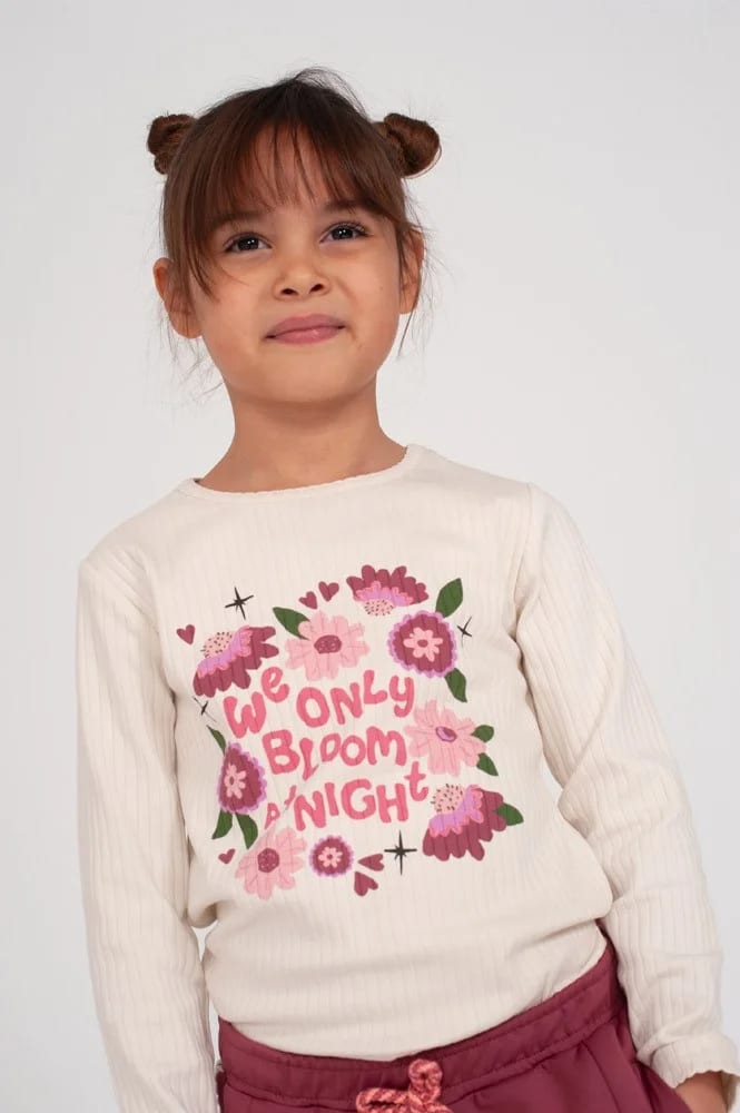 Jubel Longsleeve Rib - Moon Flowers - foto 4