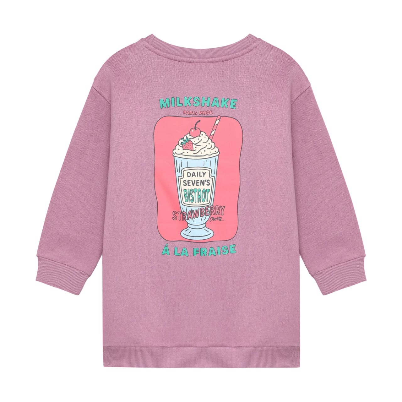 Daily7 Sweat Dress Longsleeve Print - foto 2