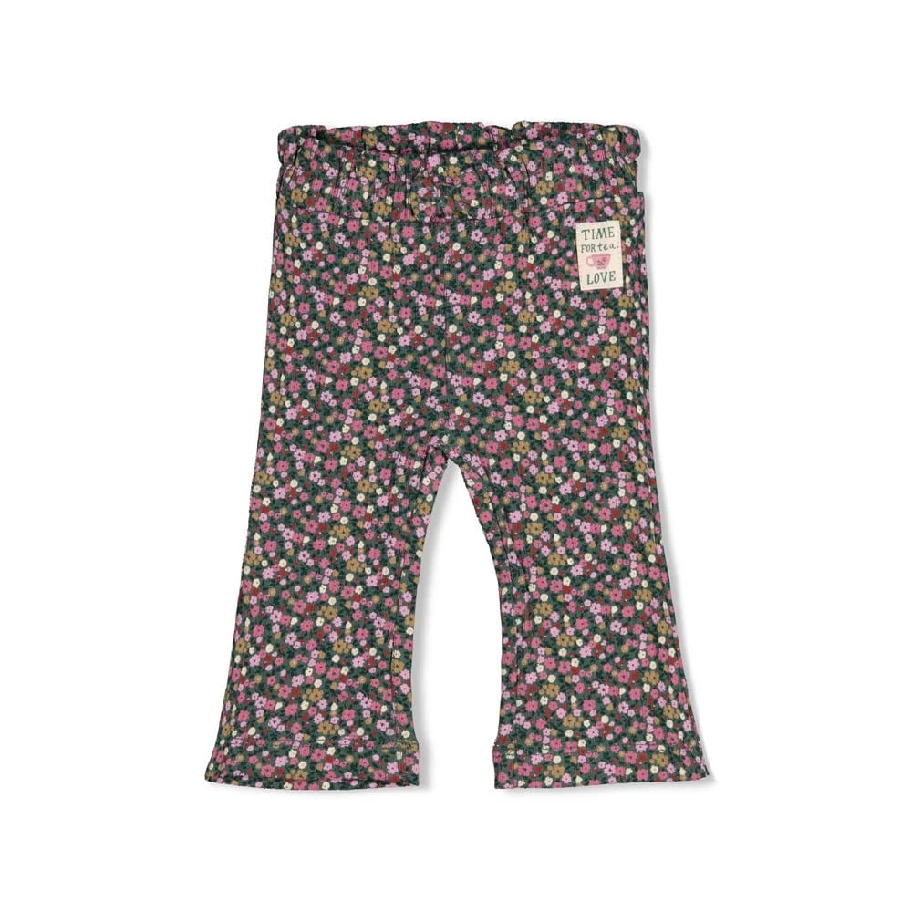 Feetje Flare Broek Rib Aop - Afternoon Tea