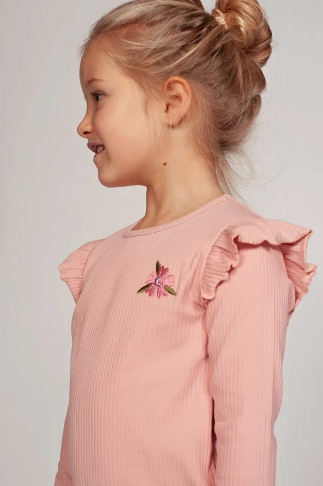 Jubel Longsleeve Rib - Moon Flowers - foto 4